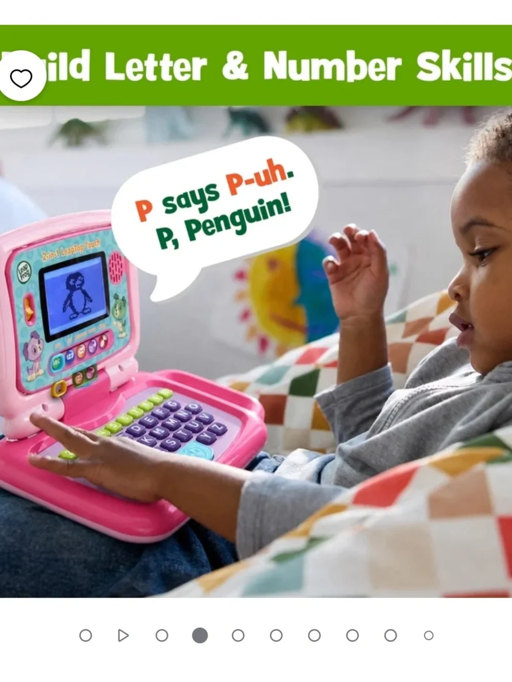 LeapFrog 2-in-1 LeapTop Touch Laptop Toddler Toys set of 2, pink and blue
